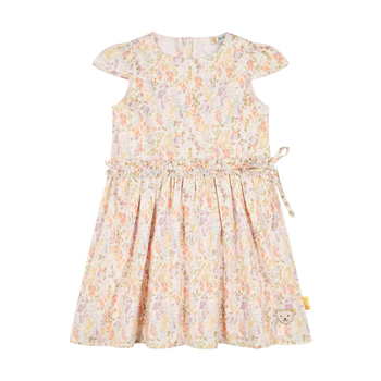 Steiff bélelt ruha színes levél mintával - Mini Girls - Blossom kollekció bézs  | Bunny and Teddy