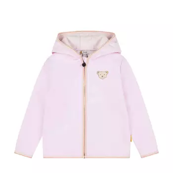 Steiff cipzáros kapucnis vékony dzseki softshell anyagból  - Mini Girls - Blossom kollekció lila  | Bunny and Teddy