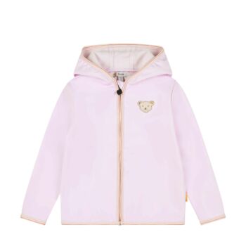 Steiff cipzáros kapucnis vékony dzseki softshell anyagból  - Mini Girls - Blossom kollekció lila  | Bunny and Teddy