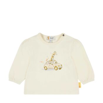 Steiff hosszú ujjú póló - Baby girls - Blossom kollekció bézs  | Bunny and Teddy