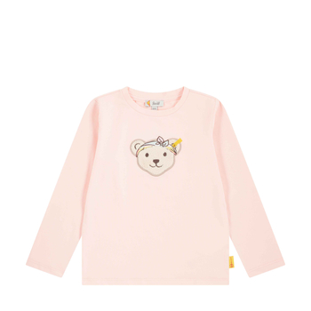 Steiff hosszú ujjú póló - Mini Girls - California Dream kollekció világos rózsaszín  | Bunny and Teddy