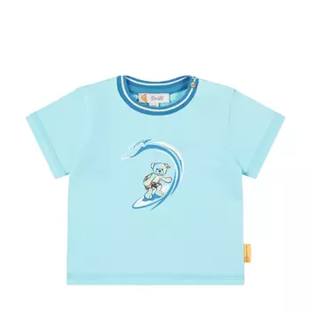 Steiff rövid ujjú póló - Baby Boys - surfing kollekció világos kék  | Bunny and Teddy
