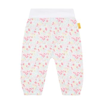 Steiff pocakpántos babanadrág színes virágos mintával - Baby girls - California Dream kollekció fehér  | Bunny and Teddy