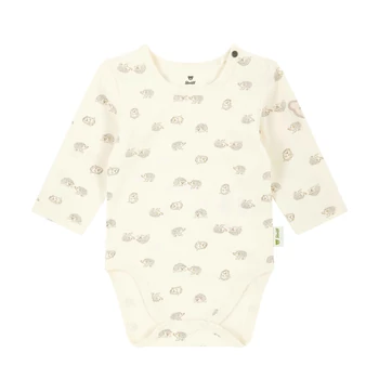 Steiff hosszú ujjú body - Baby Unisex - Baby Wellness kollekció krém  | Bunny and Teddy